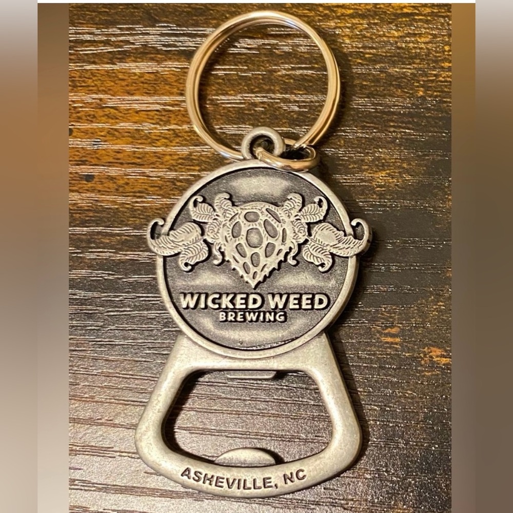 Silver Bottle Opener Keychain